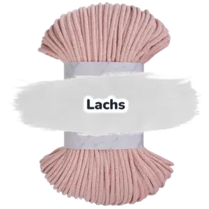 Baumwollkordel 5mm - Polyesterkern -100 m - Lachs (330)