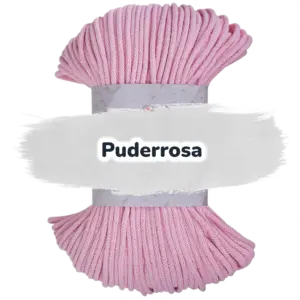 Baumwollkordel 5mm - Polyesterkern -100 m - Puderrosa (300)