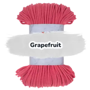 Baumwollkordel 5mm - Polyesterkern -100 m - Grapefruit (375)