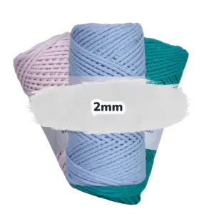 Baumwollkordel 2mm - Baumwollkern- 100 m