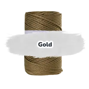 Polypropylen Kordel 3mm 100m - Gold