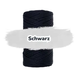 Polypropylen Kordel 3mm 100m - Schwarz