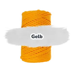 Polypropylen Kordel 3mm 100m - Gelb