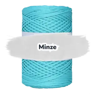 Flache Polyester Kordel 2mm 250m - Minze (07)