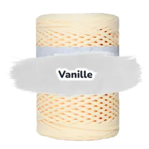 Flache Polyester Kordel 2mm 250m - Vanille (20)