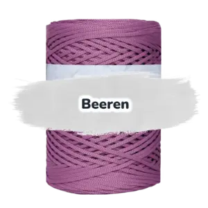 Flache Polyester Kordel 2mm 250m - Beeren (23)
