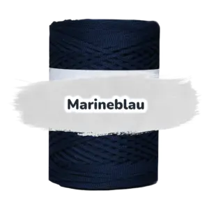 Flache Polyester Kordel 2mm 250m - Marineblau (16)