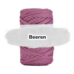 Flache Polyester Kordel 3mm 100m - Beeren (23)