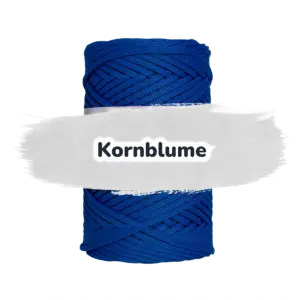Flache Polyester Kordel 3mm 100m - Kornblume (15)