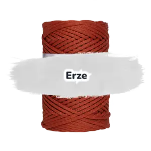 Flache Polyester Kordel 3mm 100m - Erze (19)