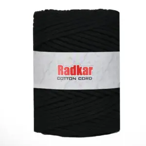 Baumwollkordel 5mm - Baumwollkern -100 m - Schwarz (900)