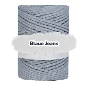 Baumwollkordel 5mm - Baumwollkern -100 m - Blue Jeans (815)