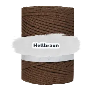 Baumwollkordel 5mm - Baumwollkern -100 m - Hellbraun (750)