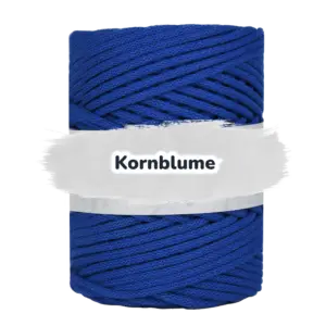 Baumwollkordel 5mm - Baumwollkern -100 m - Kornblume (490)