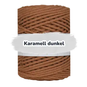 Baumwollkordel 5mm - Baumwollkern -100 m - Dunkel Karamell (740)