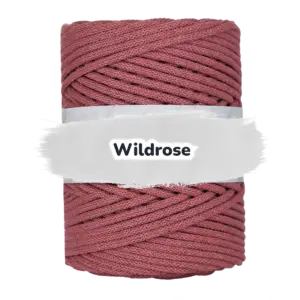 Baumwollkordel 5mm - Baumwollkern -100 m - Wildrose (320)