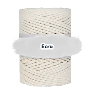 Baumwollkordel 5mm - Baumwollkern -100 m - Ecru (050)