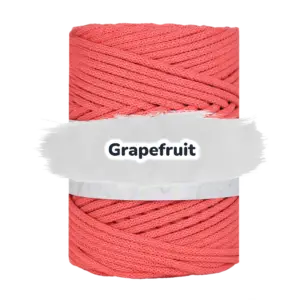 Baumwollkordel 5mm - Baumwollkern -100 m - Grapefruit (375)