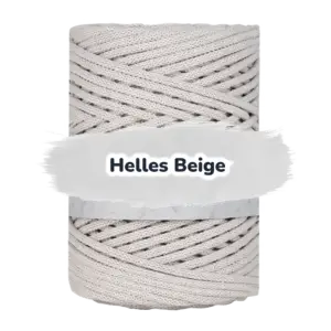 Baumwollkordel 5mm - Baumwollkern -100 m - Hellbeige (725)