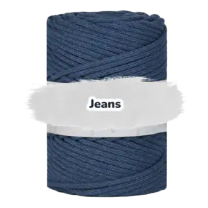 Baumwollkordel 5mm - Baumwollkern -100 m - Jeans (800)