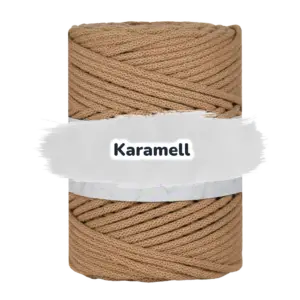 Baumwollkordel 5mm - Baumwollkern -100 m - Karamell (705)