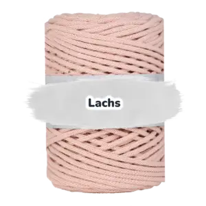 Baumwollkordel 5mm - Baumwollkern -100 m - Lachs (330)