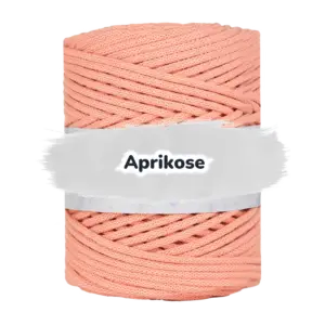 Baumwollkordel 5mm - Baumwollkern -100 m - Aprikose (335)