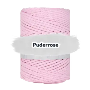 Baumwollkordel 5mm - Baumwollkern -100 m - Puderrosa (300)