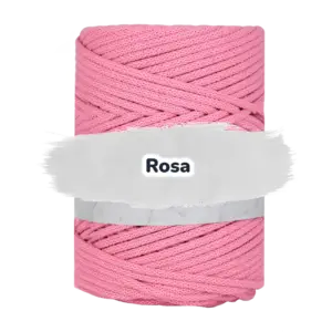 Baumwollkordel 5mm - Baumwollkern -100 m - Rosa (300/1)