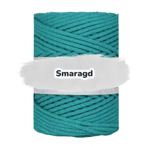 Baumwollkordel 5mm - Baumwollkern -100 m - Smaragd (630)