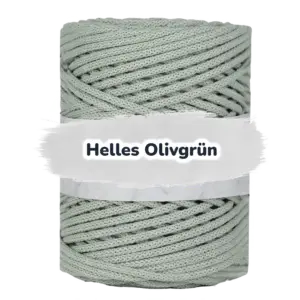 Baumwollkordel 5mm - Baumwollkern -100 m - Helles Olivgrün (665)
