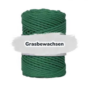 Baumwollkordel 5mm - ohne Kern -100 m - Grasig (650)