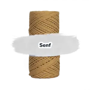 Baumwollkordel 2mm - Baumwollkern- 100 m - Senf (270)