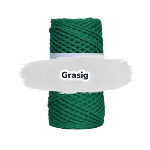 Baumwollkordel 2mm - Baumwollkern- 100 m - Grasig (650)