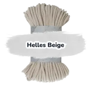Baumwollkordel 7mm - 50 m - Hellbeige (725)