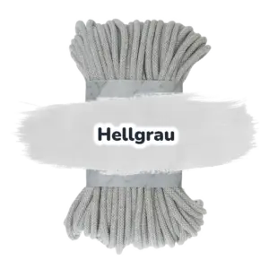 Baumwollkordel 7mm - 50 m - Hellgrau (100)