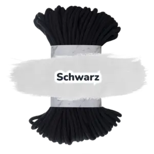 Baumwollkordel 7mm - 50 m - Schwarz (900)