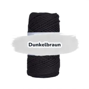 Baumwollkordel 2mm - Baumwollkern- 100 m - Dunkelbraun (775)