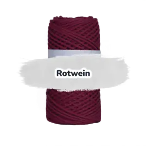 Baumwollkordel 2mm - Baumwollkern- 100 m - Rotwein (380)