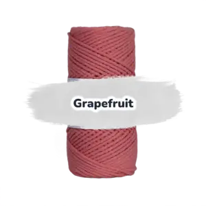 Baumwollkordel 2mm - Baumwollkern- 100 m - Grapefruit (375)