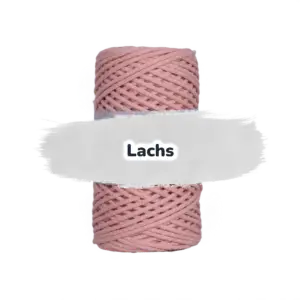 Baumwollkordel 2mm - Baumwollkern- 100 m - Lachs (330)