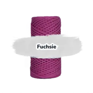 Baumwollkordel 2mm - Baumwollkern- 100 m - Fuchsia (360)