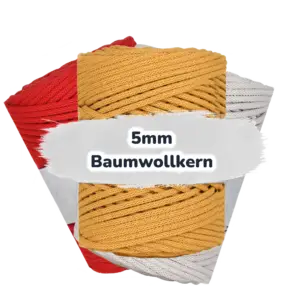 Baumwollkordel 5mm - Baumwollkern -100 m