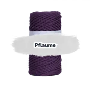 Baumwollkordel 2mm - Baumwollkern- 100 m - Pflaume (530)