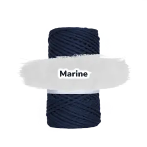 Baumwollkordel 2mm - Baumwollkern- 100 m - Marineblau (850)