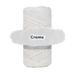Baumwollkordel 2mm - Baumwollkern- 100 m - Creme (025)