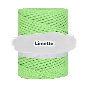 Baumwollkordel 5mm - Baumwollkern -100 m - Limette (128)