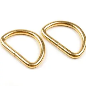 Metall-Halbring 25 mm - Nickel (1 Stück) - verschiedene Farben