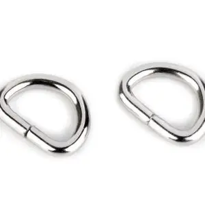 Metall-Halbring 15 mm - Nickel (1 Stück)