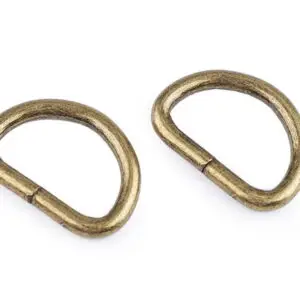 Metall-Halbring 25 mm - Nickel (1 Stück) - verschiedene Farben - Altmessing